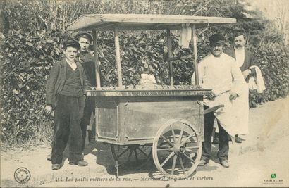 CPA - Les petits métiers de la rue - Marchand...