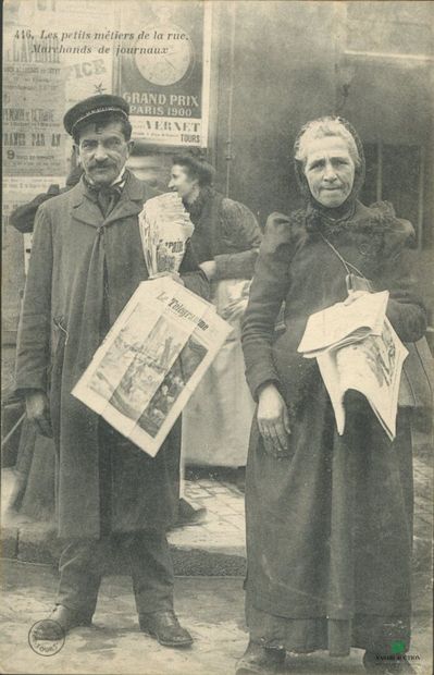 CPA - Les petits métiers de la rue - Marchands...