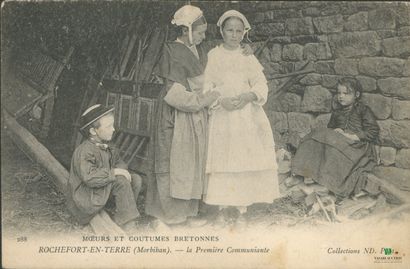 CPA - Moeurs et coutumes bretonnes - ROCHEFORT-en-TERRE...
