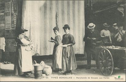 CPA - Types Bordelais - Marchande de soupe...