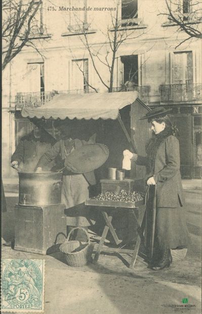 CPA - Marchand de marrons
