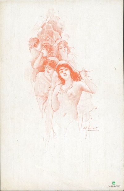 CPA - Nus de femmes - Illustrateur A.Cal...