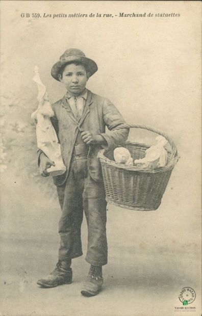 CPA - Les petits métiers de la rue - Marchand...