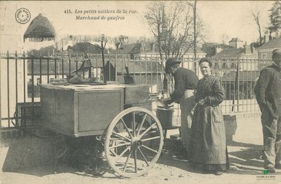 CPA - Les petits métiers de la rue - Marchand...