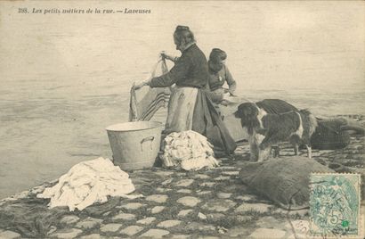CPA - Les petits métiers de la rue - Lav...