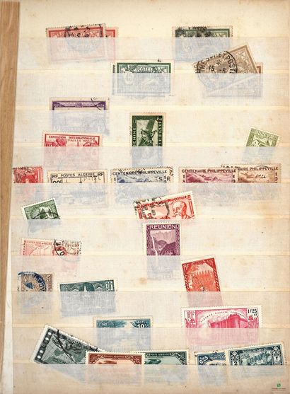 Set of stamps of France in binders, many...