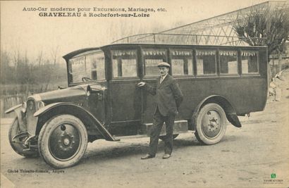 CPA - Auto-Car moderne pour Excursions, Mariages,...