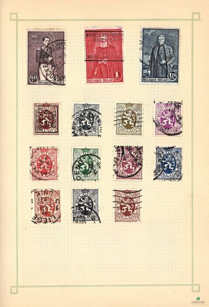 World in albums, many cancelled stamps, mostly...