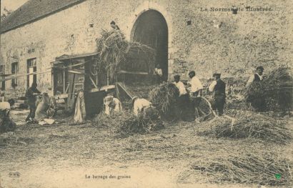 CPA - La Normandie illustrée - Le battage...