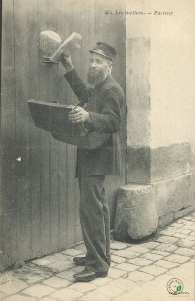 CPA - Les métiers - Facteur