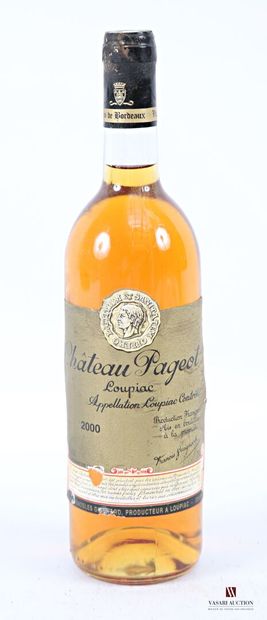1 bottle Château PAGEOT Loupiac 2000
	Et....