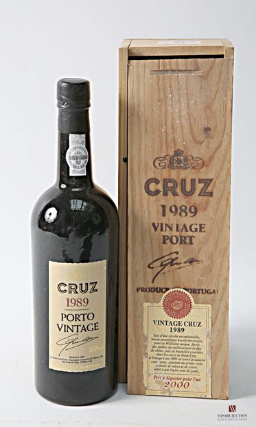1 bottle Porto CRUZ Vintage 1989
	Impeccable...