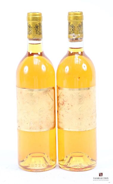 2 bottles Château SUDUIRAUT Sauternes 1er...
