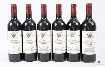 6 bottles Château des TROIS CHARDONS Margaux...