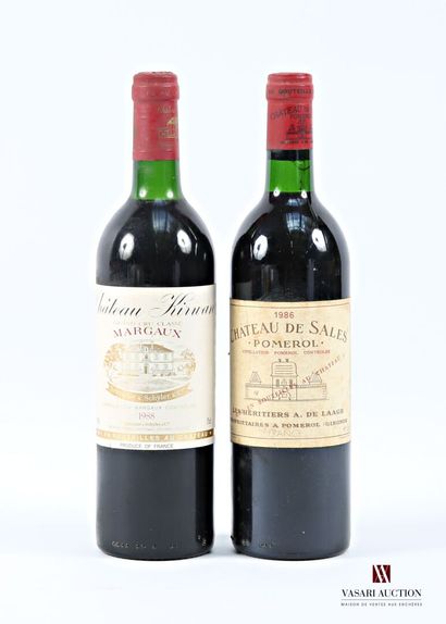 Lot of 2 bottles including :
1 bottle Château...