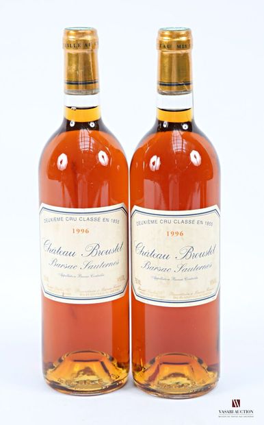 2 bottles Château BROUSTET Barsac CC 1996
	Et....