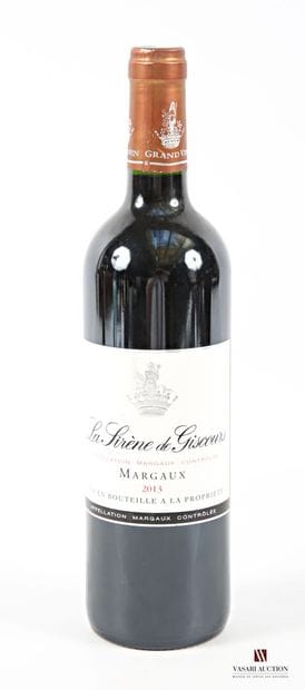 1 bottle LA SIRÈNE DE GISCOURS Margaux 2013
	Et....