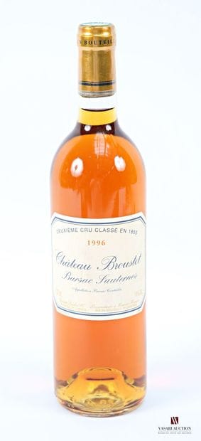 1 bottle Château BROUSTET Barsac CC 1996
	Et....