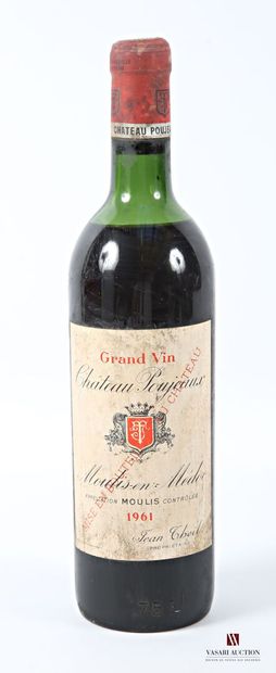1 bottle Château POUJEAUX Moulis 1961
	Et....