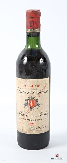 1 bottle Château POUJEAUX Moulis 1961
		Et....