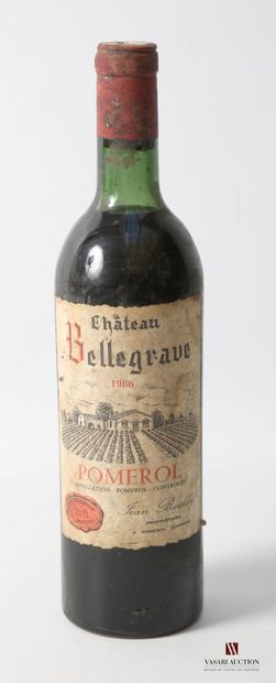 1 bottle Château BELLEGRAVE Pomerol 1966
	Et....