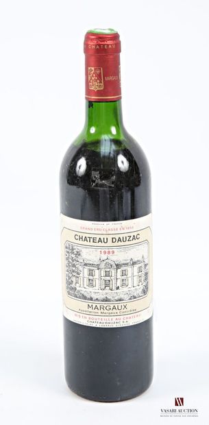 1 bottle Château DAUZAC Margaux GCC 1989
	Et....
