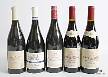 Lot of 5 blles including :
1 bottle St JOSEPH...