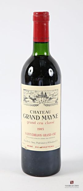 1 bottle Château GRAND MAYNE St Emilion GCC...