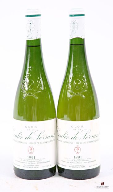 2 bottles SAVENNIÈRES Clos de la Coulée de...