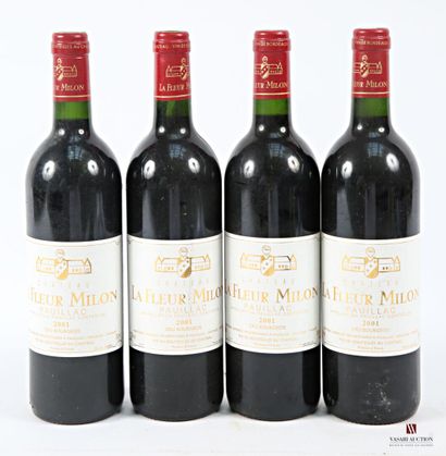 4 bottles Château LA FLEUR MILON Pauillac...