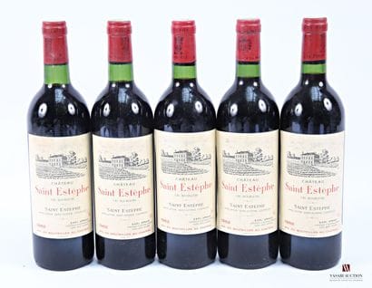 5 bottles Château SAINT ESTÈPHE St Estèphe...
