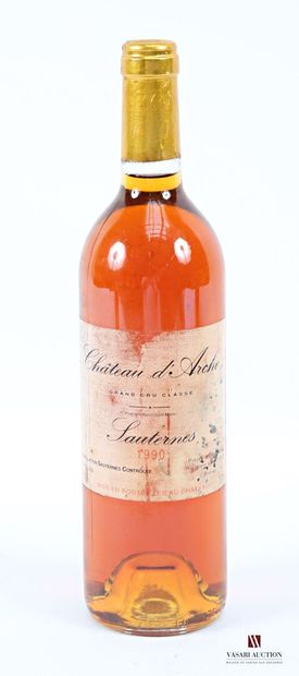 1 bottle Château d'ARCHE Sauternes GCC 1990
	Et....