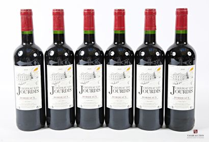 6 bottles Château LES JOURDIS Bordeaux 2015
	Gold...