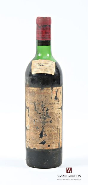 1 bottle Château BOUSCAUT Graves GCC 1960
	Et....