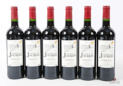 6 bottles Château LES JOURDIS Bordeaux 2015
	Gold...