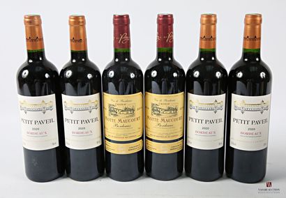 Lot of 6 blles including :
2 bottles Château...