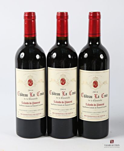 3 bottles Château LA CROIX Lalande de Pomerol...