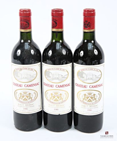 3 bottles Château CAMENSAC Haut Médoc GCC...