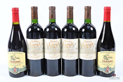 Lot of 6 blles including :
4 bottles CÔTES...