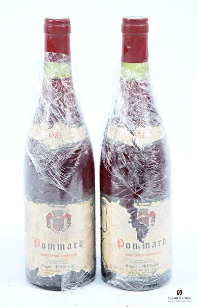2 bottles POMMARD mise Roger Prunier Vit....