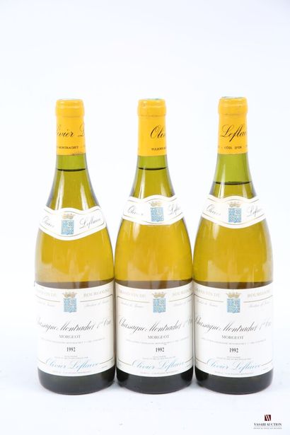 3 bottles CHASSAGNE MONTRACHET 1er Cru Morgeot...
