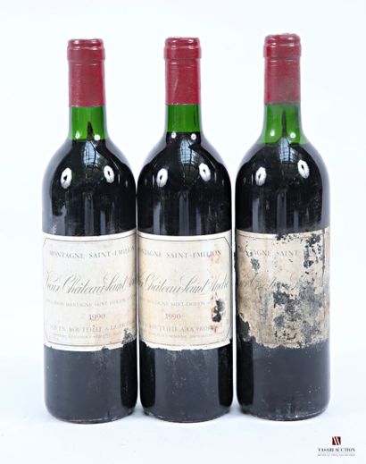 3 bottles VIEUX CHÂTEAU SAINT ANDRÉ Montagne...