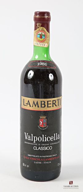 1 bottle VALPOLICELLA Classico mise Lamberti...