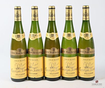 5 bottles SYLVANER mise Georges Lorentz 2003
	Impeccable...