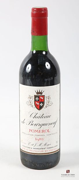 1 bottle Château de BOURGUENEUF Pomerol 1983
	Et....
