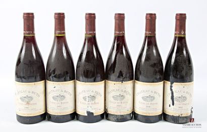 6 bottles CÔTES DU RHÔNE mise Meffre Prop....