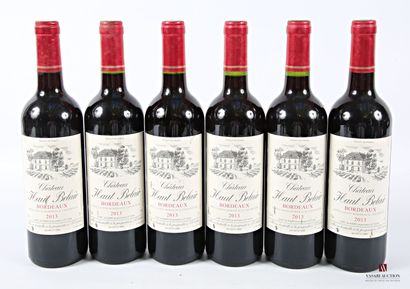 6 bottles Château HAUT BELAIR Bordeaux 2013
	Et....