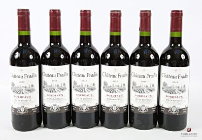 6 bottles Château FRADIN Bordeaux 2015
	Et....