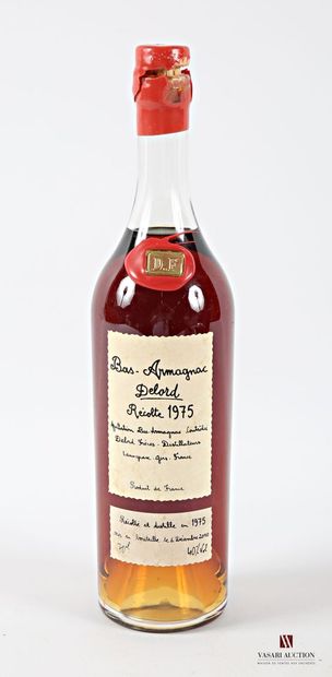 1 bottle BAS ARMAGNAC mise Delord 1975
	Bottled...
