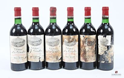 6 bottles Château LA COUSTÈRE Bordeaux 1979
	Et....
